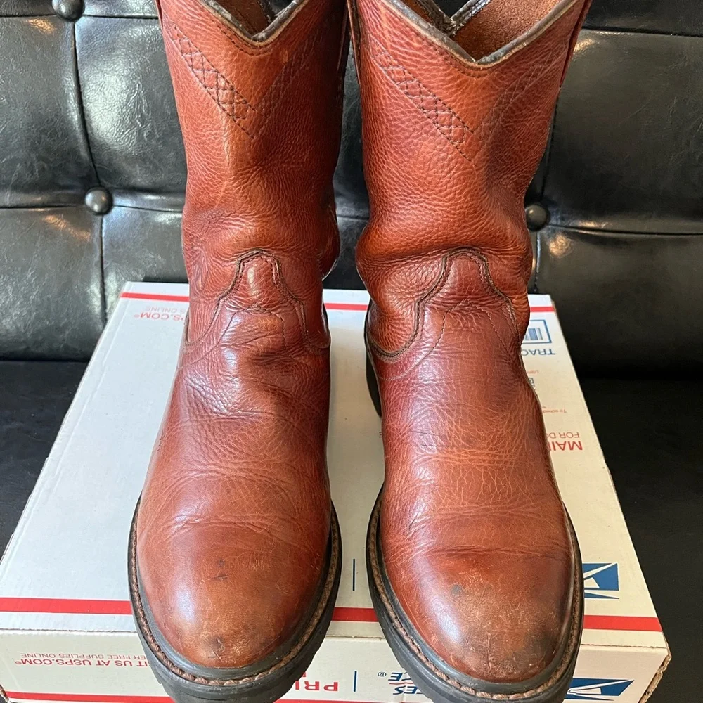Ariat‎ ACT Roper Brown Leather Boots Men’s Sz 9D